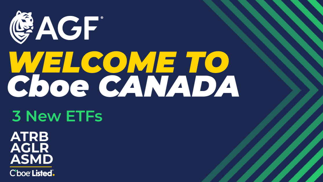 Cboe Canada poursuit son partenariat avec AGF Investments avec le lancement de nouvelles séries de FNB
