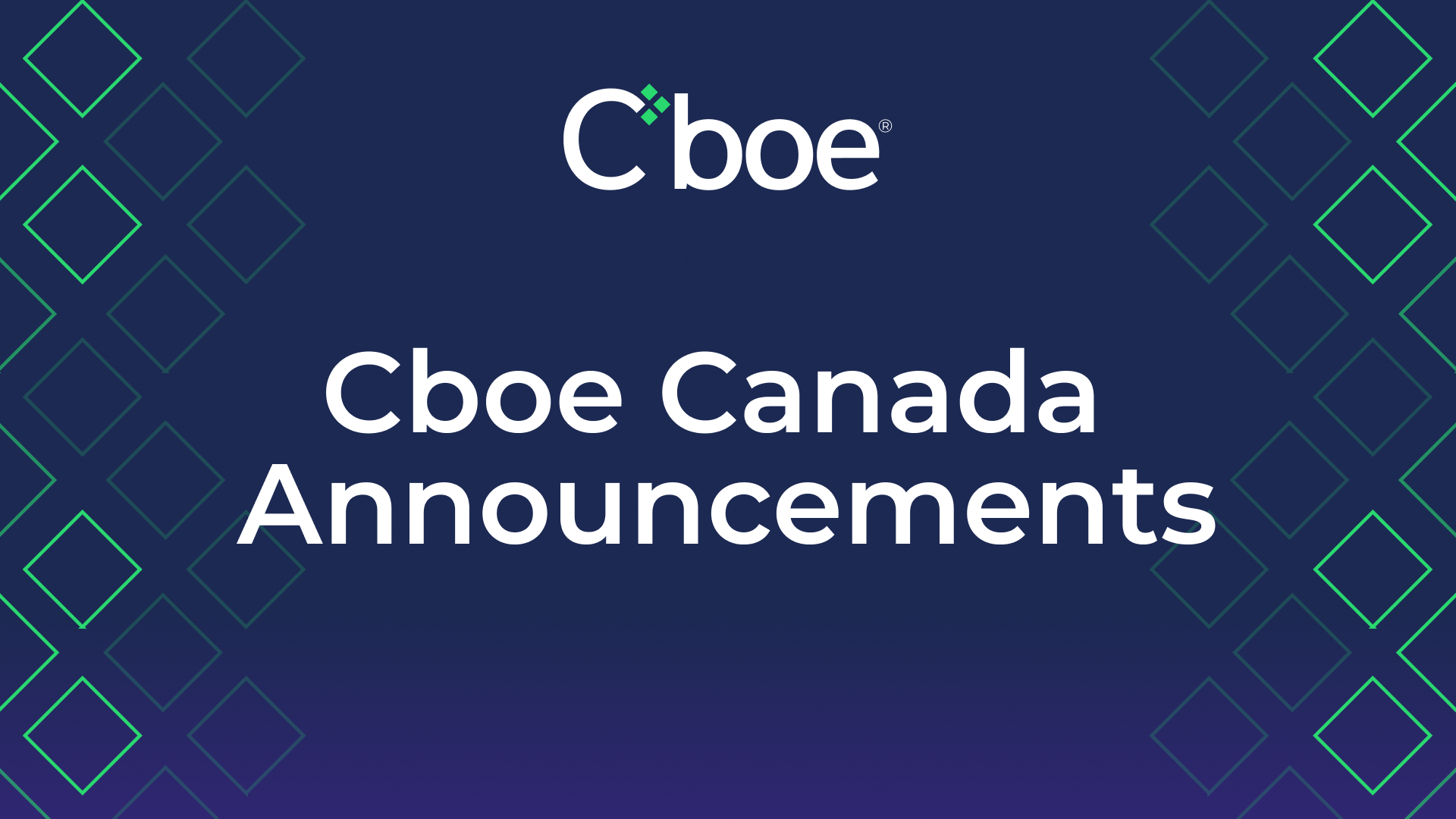Cboe Global Markets Completes Acquisition of NEO, Strengthening Global Equities and Listings Offerings