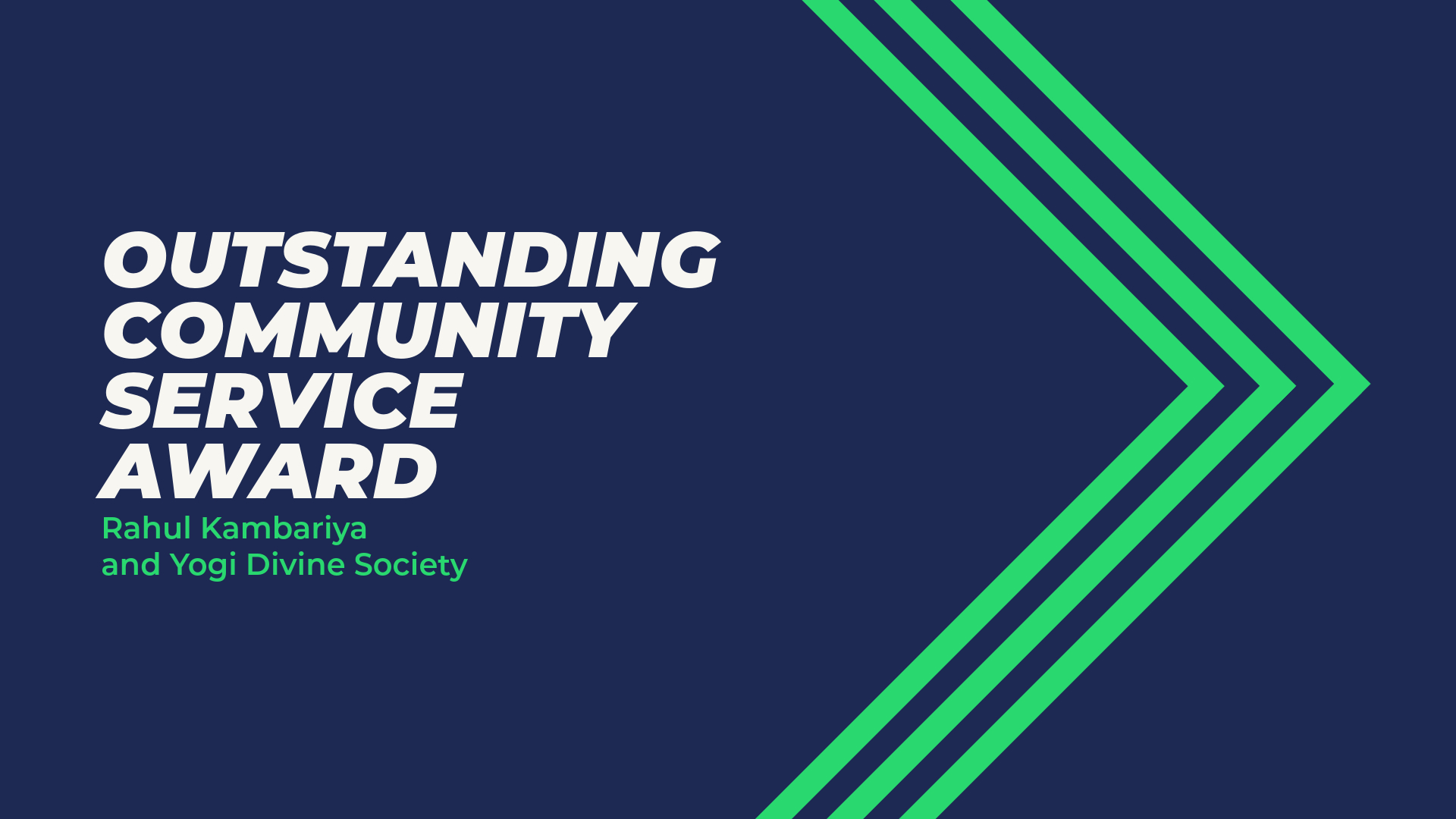 How Rahul Kambariya Gives Back to the Yogi Divine Society