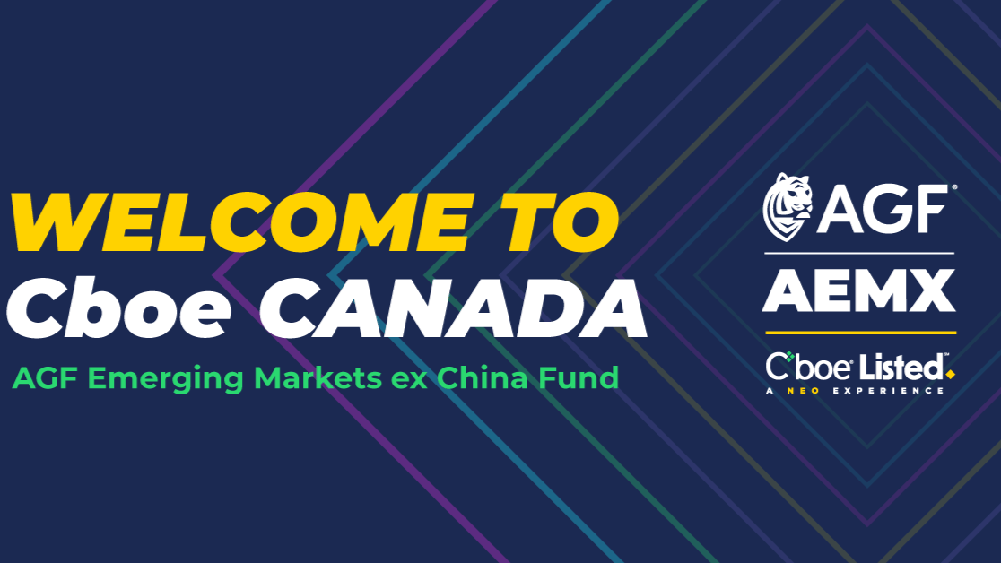 Placements AGF offre un accès aux marchés émergents hors de la Chine grâce au lancement d'un nouveau FNB sur Cboe Canada