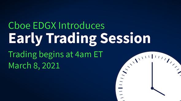 Cboe EDGX Introduces Early Trading Session